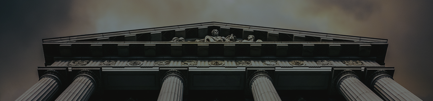 Ancient roman courthouse header background